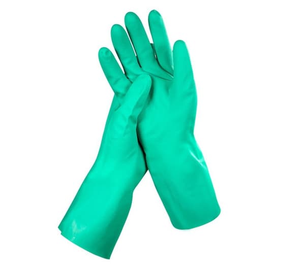 Olie- og nitrilresistente handsker, holdbare fødevarehandsker, husholdningsvandtætte 33 cm, XL
