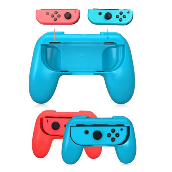 Ett par Switch-greppfästen (röd, blå, exklusive Switch), komp