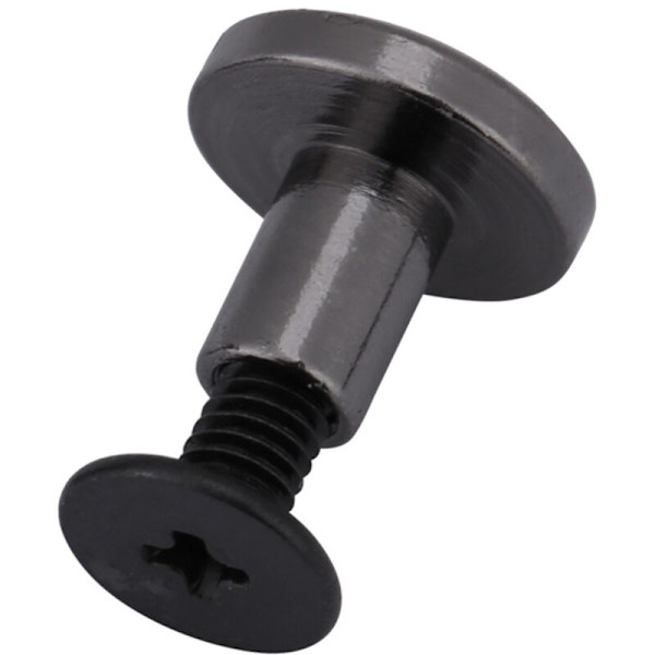 Set med 20 platta mässingsnitar för bältesrem, bagageskruv, lädervaror (8 mm)