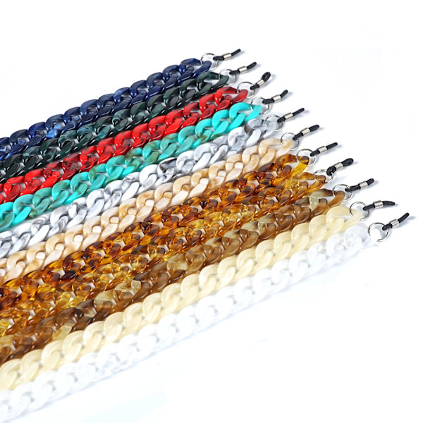 Silmälasiketju naisille, silmälasinaru, aurinkolasien hihna, säädettävät kaulanauhat, silmälasiketju, liukumaton silmälasiketju ja -lanyard (Leopard)