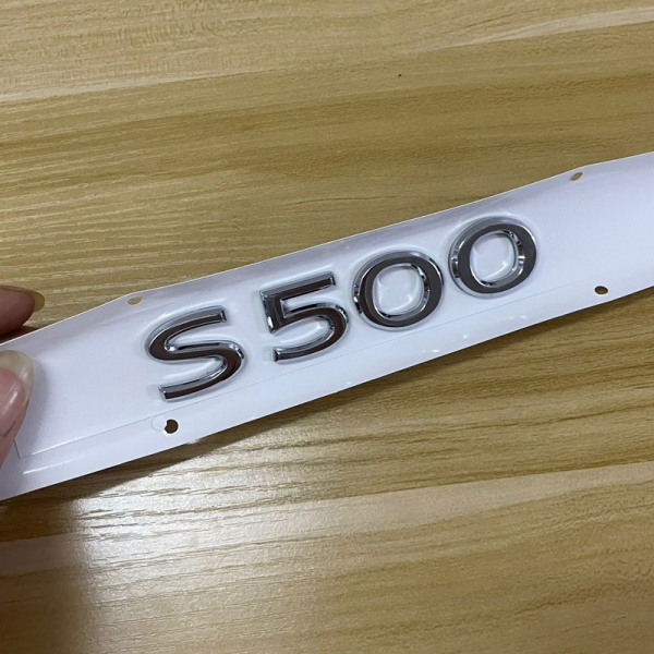 Suitable for Maybach rear emblem S450 S480 S580 GLS480 600 alphanumeric label (1 piece)(S500 silver)