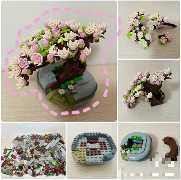426 Cherry Tree Building Blocks Set - För vuxna och barn