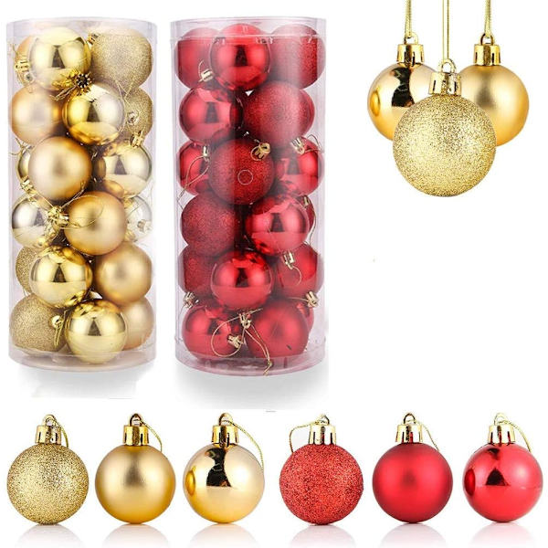 Julgranskulor, julgransdekoration, julgranskulor, julgransdekoration, röd julgransdekoration, röda julgranskulor, C