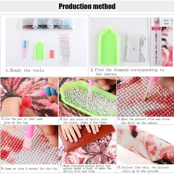 DIY 5D Diamantmålning Kit för Vuxna Jultomten, JLHATLSQ Full Drill Runda Kristall Broderi Korsstygn Kit Konst för Heminredning (12X16 tum)