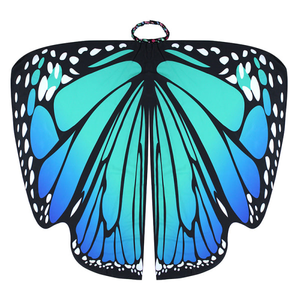 Halloween mantel roterande fjärilssjal dekorativ fjärilsmantel magdans stora fjärilsvingar färg