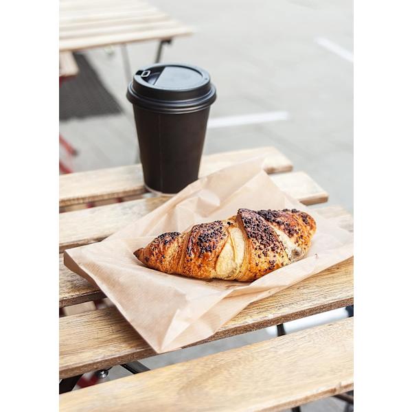 15*5*22cm, 100-pack bruna papperspåsar för frukost, papperspåsar, brödpåsar, godis, kakor, snabbmat, kaffe, matbageri