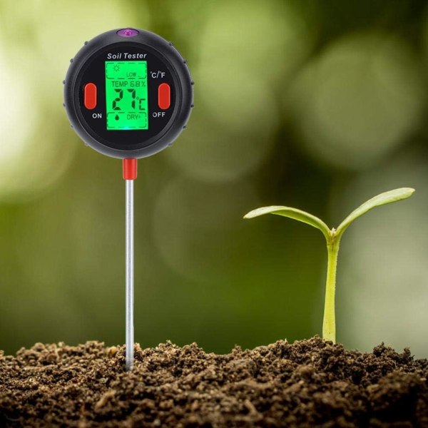 5 i 1 multifunksjons digital jorddetektor - Soil PH Value Tester