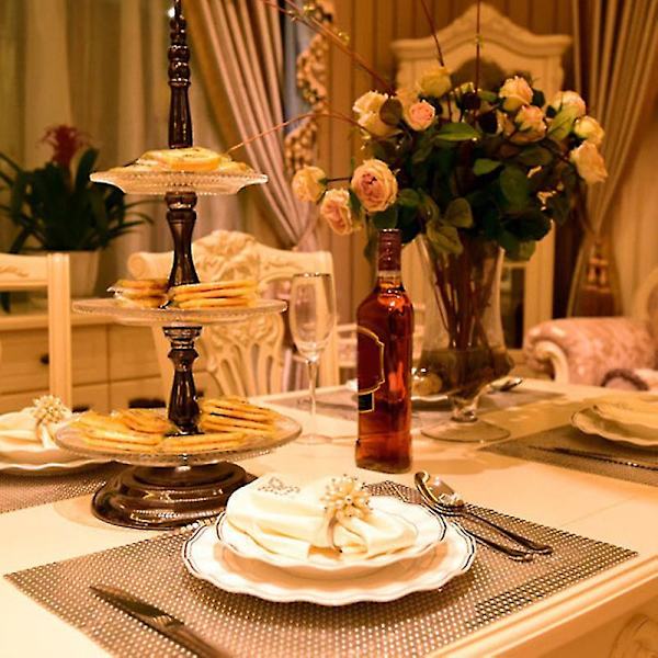 12 stk. Guld Servietringe Elegante Cupid Servietholder Valentinsdag Bryllup Gårdsfest Favors