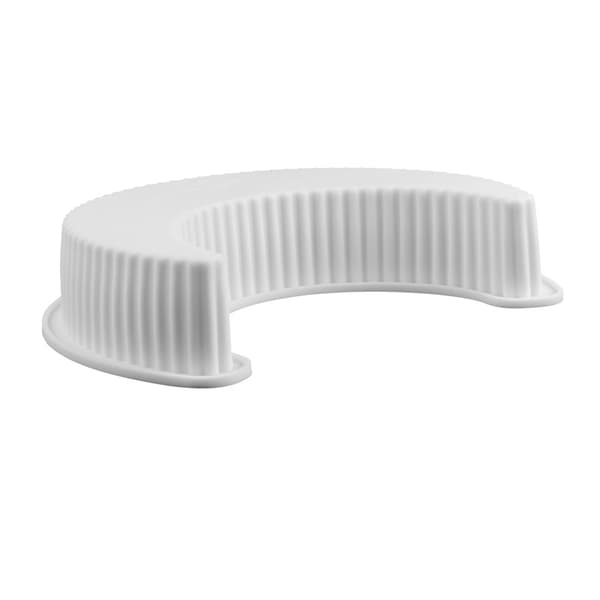 Crescentformet silikone kageform (hvid), kage bageplade, non-stick hurtig udløsning, bageplade til kager