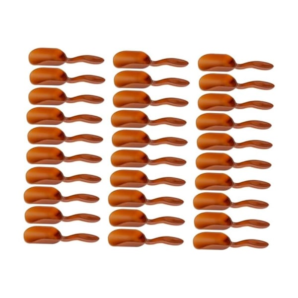 Miniature 30 Stykker Dessert Skeer Træ Teske Magnetisk Papirclips Holder Slik Skeer Zen Have Ske Værktøj Jord Mini Spande Rød Høj Kvalitet