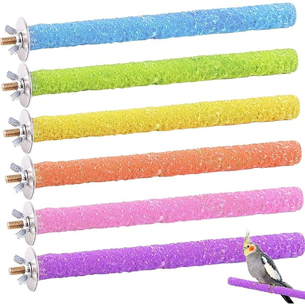 6 kappaletta papukaijalle tarkoitettua luonnonpuista orsipuuta, linnun seisomapuuta, kynsien hiontapuiset papukaijaseisomateline pienille ja keskisuurille linnuille