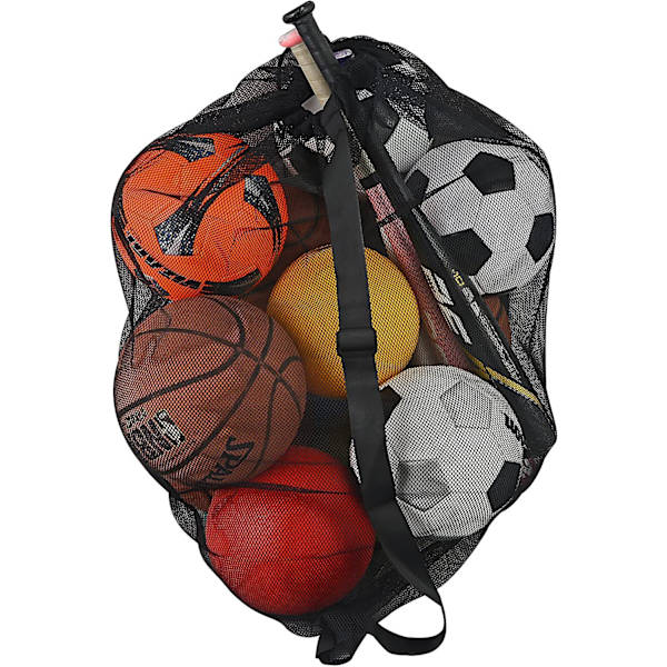 Stor netpose til bold - Foldbar nylon netpose - Holdbar, genanvendelig