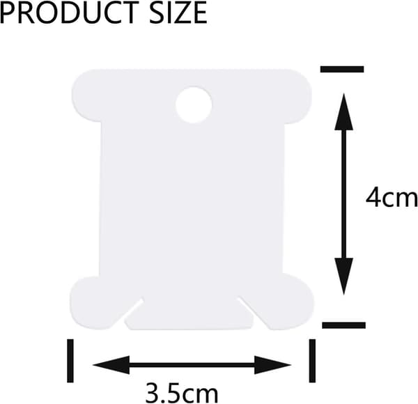 50 stk. plastiktrådspoler, plastiktrådspoler tråd kort, broderitrådspoler, trådspoler arrangør, tråd kort med tråd vikler til C
