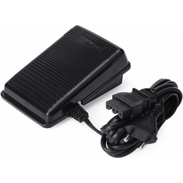 Hjemmekontrol pedal symaskine, Elektrisk sømmaskine pedal pedal pedal pedal ledning med universel hastighedsregulator (sort) (EU stik)