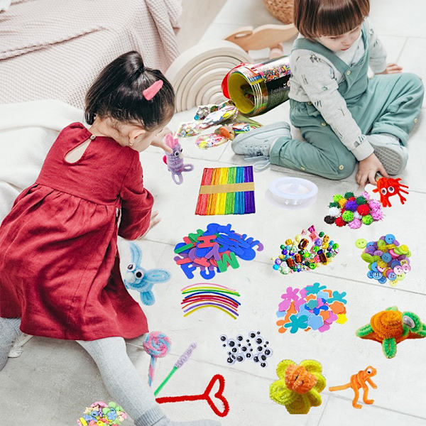Barnens pedagogiska leksaker, handgjorda diy materialpaket presenter, barnens handgjorda hårbollar