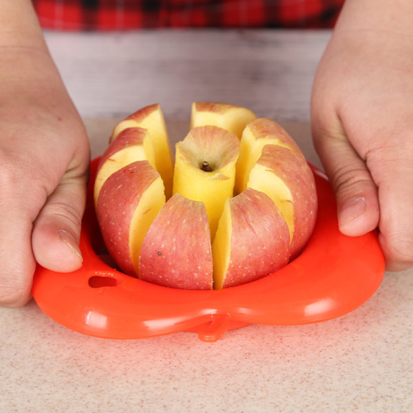 8-bladet rustfritt stål slicer, ultraskarp eplekutter, opptil 10,3 cm