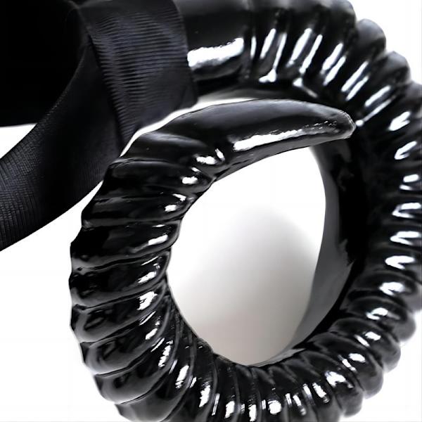 Stegosaurus Devil Horns Hodebånd, Svart Devil Horns Svart Horns Hodebånd Halloween Kostyme Cosplay