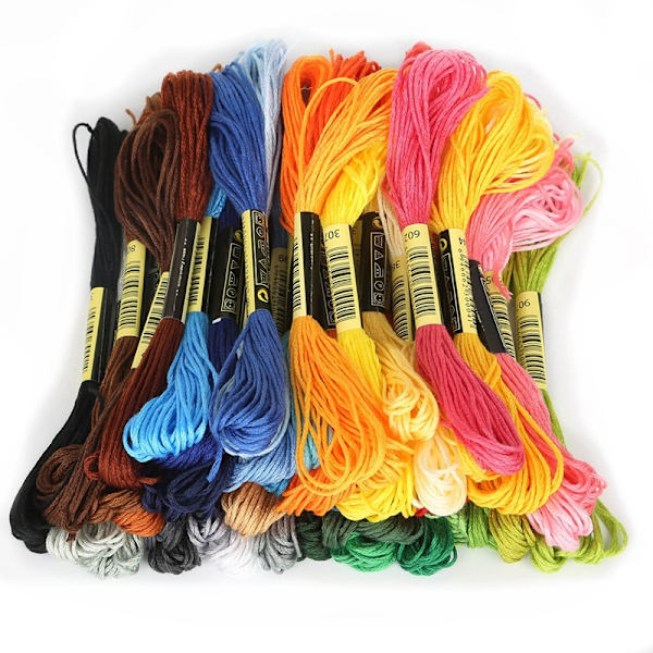 200 trådar för broderi, korsstygn, broderi, brasilianskt armband, flerfärgat