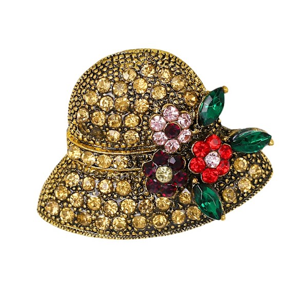 Moderigtig all-match damehat corsage