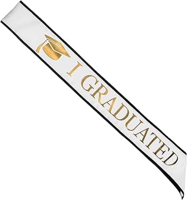 Klasse 2023 Gull Sequin Bokstav Graduering Sash for Graduation Party