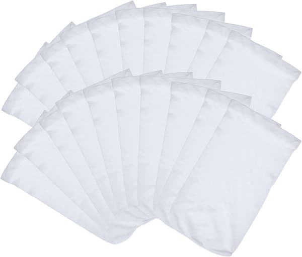30 st poolskimmerstrumpor, slitstarka elastiska nylon- och tygfilter för simbassäng, vita