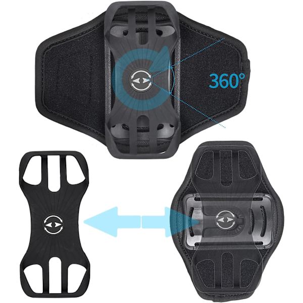 Smarttelefonbelteholder, Universell Ryggsekk for Mobiltelefoner opptil 7'' Tommer - 360° Rotasjon Gym Jogging Sykling iPhone X 11 12 Max 13 Pro, Samsung Not