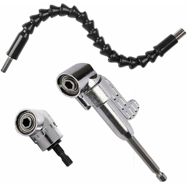 Skog i rät vinkel, 1 st 30 cm flexibel träd Cutchman Kit hörnreferens på 105 grader magnetisk ändring hex 6 mm av 1/4-tums elektrisk borr Acce