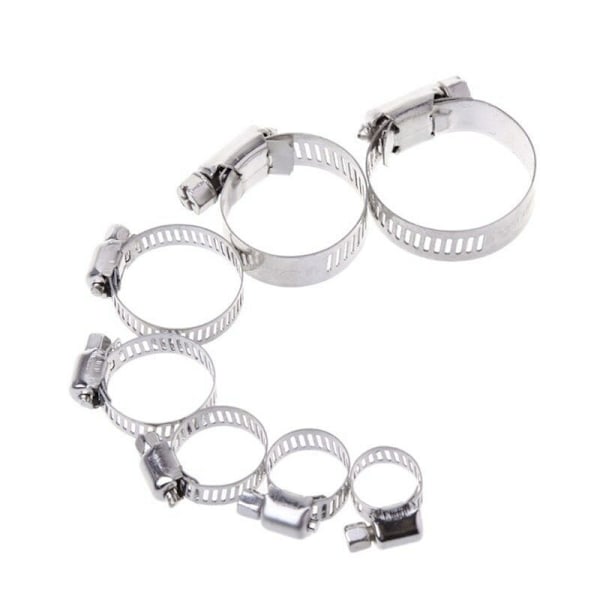 Kiristettävien säädettävien kiristimien sarja ruostumattomasta teräksestä 304 8-38 mm, 60 kpl