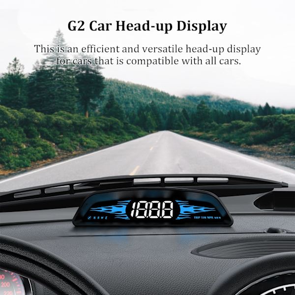 Auton GPS-nopeusmittari, Nopeusnäyttö, Head Up -näyttö, Nopeusmittari, Yhteensopiva kaikkien autojen kanssa