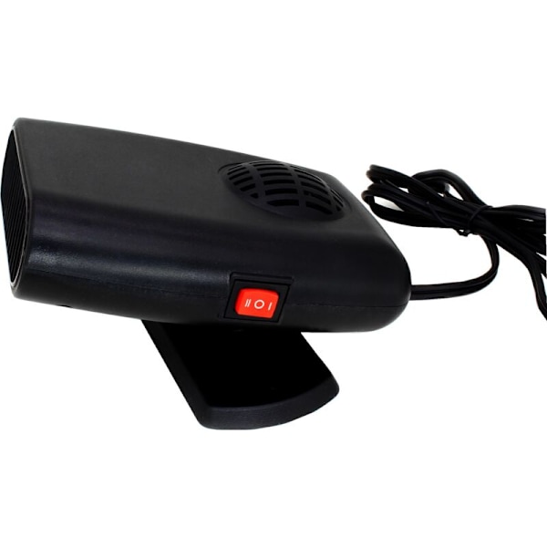 Universal bærbar bilvarmeblæser 150 W 24 V, 2 i 1 Enfect fingeraftryk 2 i 1 varme Køling Tør Belysning Rotation 360 GRADER