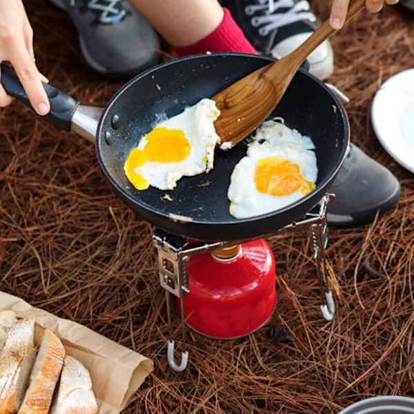 1 st Vikbar gasolkökshållare Campingstöd Utomhus Triangelstöd Vikbart Hopfällbart Brinnande Brinnande Brinnande Sumpstöd Dressing