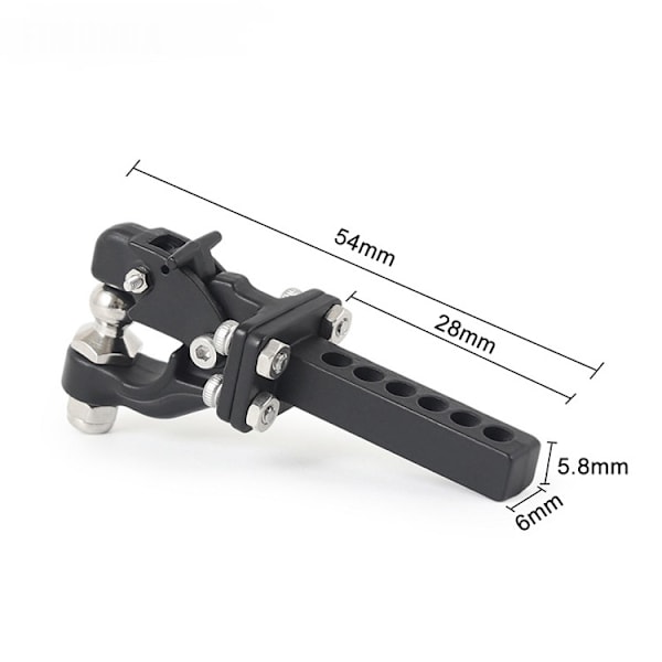 RC Trailer Hitch RC Trailer Hook Tow Hook RC Tilbehør til 1:10 RC Crawler Traxxas TRX4 Axial SCX10 90046