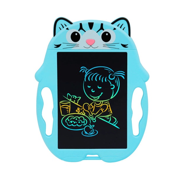 8,5" Cute Cat Color LCD-skrivebrett (blått), grafisk tavle, tegne