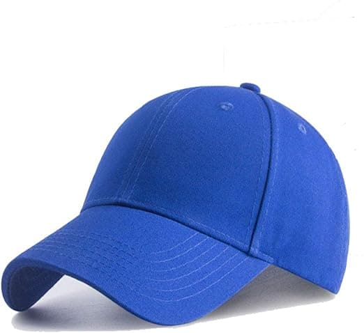 Baseball Cap Classic 6 Panel Justerbar Sport Cap for Menn og Kvinner Passer Hode Størrelse 54-60cm