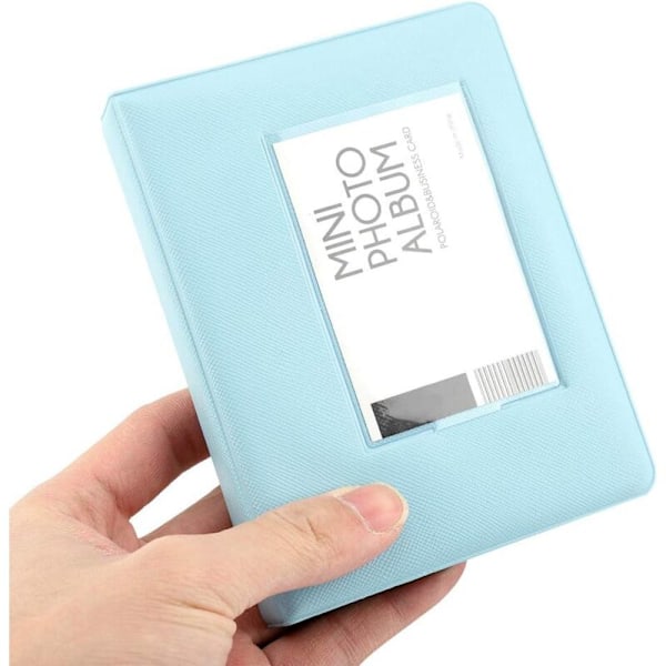 Mini 3 tuuman valokuva-albumi, 64 minitaskua Mini Albumit Valokuva Polaroid Kirjan kansi Kirja-albumi Valokuvien säilytys - Kevyt helppoa kuljetusta ja käyttöä varten (va