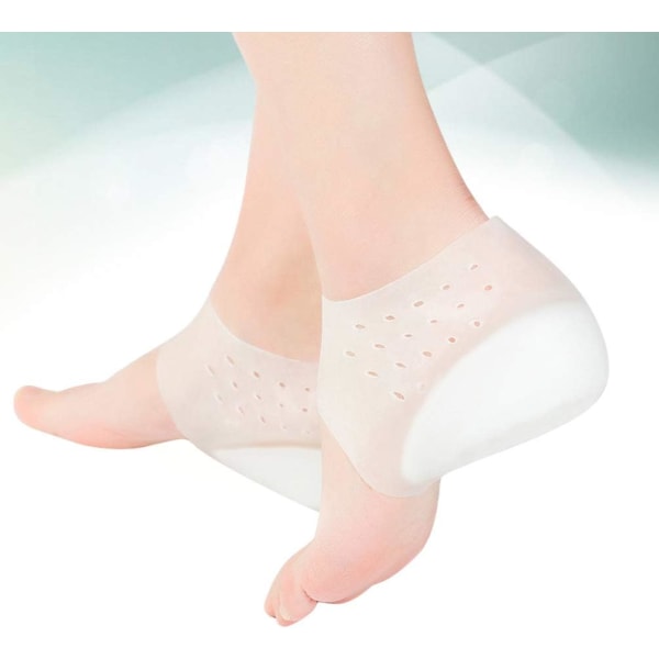Silikonklackskydd Höjdökande Inläggssulor Klackskydd Kudde Klackskydd Omslag Osynliga Höjande Innersulor 1 Par (3 5 Cm)