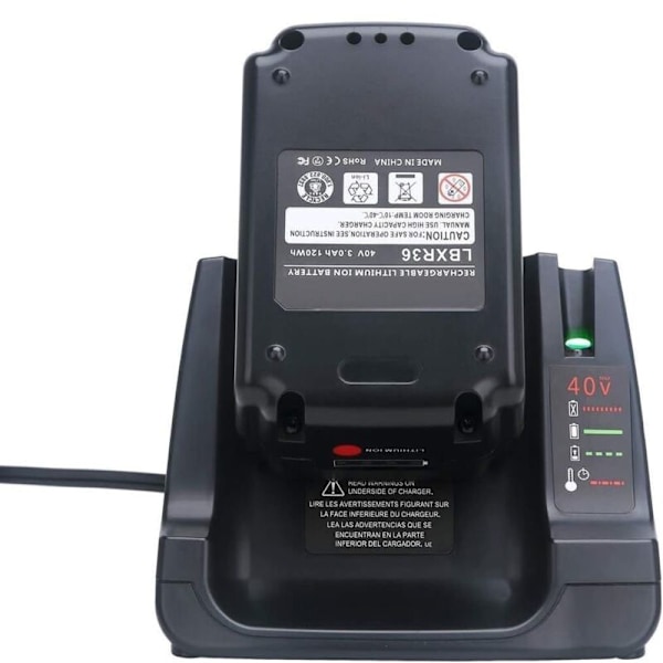 Passer til Black and Decker 36V / 40V lithium batterioplader til lithium-ion batteri: LBXR36LCS36 LCS40 36V LBXR36 LBX36 LBXR2036 LBX1540,