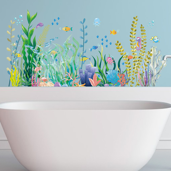 Anti-kollisions Iris Have Blomster Vindue Stickers Glas Stickers Non-Stick Stickers Vindue Dør Badeværelse Dekaler 60x30cmx2stk