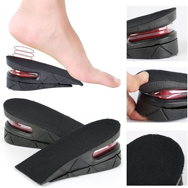 Høydeøker, luftputer fot trener støtte, luftboble såler, komfortable såler, unisex høydeøker
