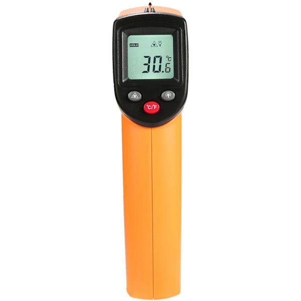 Infrarødt termometer, Laser kontakt Infrarødt termometer fra -50 ° C til 400 ° C, LCD-skærm med baggrundsbelysning