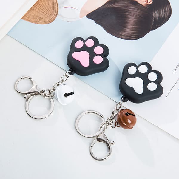 3PCS Plastnyckelring Katt tassform Present Bil Telefon Väska Plånbok