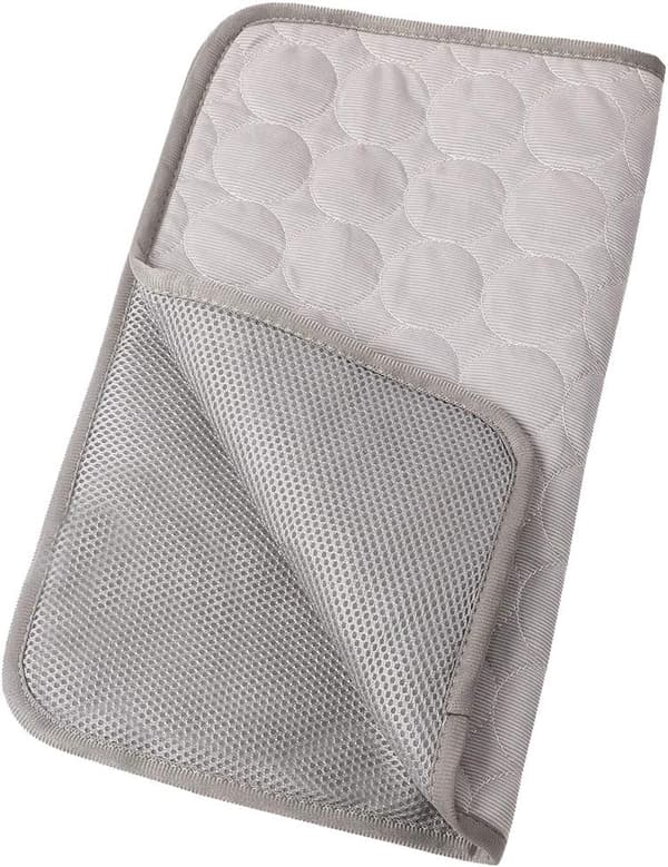 Silk Cool Box för hundar Grå 55*70cm Cool Box för katter och hundar Kennel Madrass
