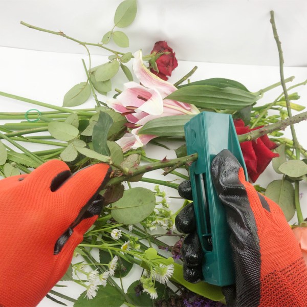 Orange Tænger-Blomsterhandler Blomsterbindingsværktøj Roser Blomster Pin Tænger Pin Blomster Fjern Blade Spinner Lunar Sæson Plast Stik