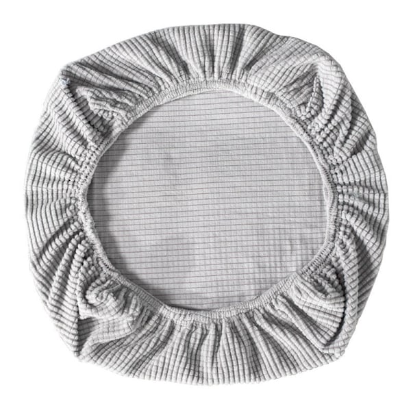 Stretchigt stolsöverdrag för kontorsstolar, snurrstolar, stolsöverdrag (silvergrå 50-65 cm × 50-63 cm)
