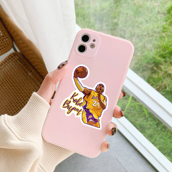 50 stk basketballklistremerker NBA Combo-serie for vannflasker, drikkebeger, bagasje, skateboard, støtfanger, utklippsbok, kopp, gaveklistremerker for barn, tenåringer og voksne