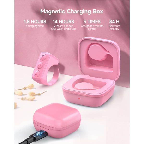 Bluetooth Scroll Ring - Trådløs fjernkontroll for kamera (svart)