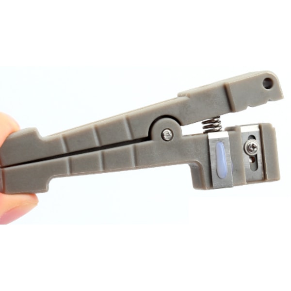 Wire Stripping Tool, 45-163 45-162 Fiber Optic Sheath Stripper Koaksialkabel Wire Stripper Kabel Stripping Cutter Tool(45-162 Grå)