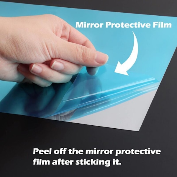 Selvklebende Speilklistremerker Fleksible Speilark Veggklistremerker Speil Uten Glass Reflekterende Klistremerke Speil for Håndverk Veggdekor Speil 50cm X