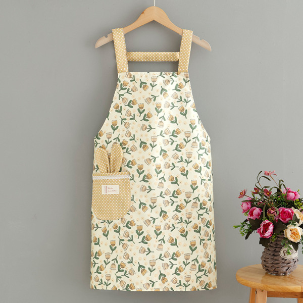 1 Pack Adjustable Bib Kitchen Apron For Women, 67*70cm