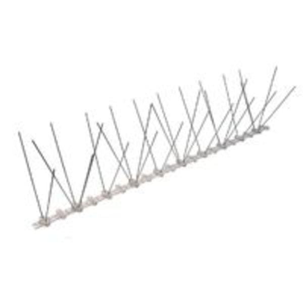 1 meter anti-due piges pigge 3 rækker i polycarbonat - kvalitetsløsning til fuglekontrol